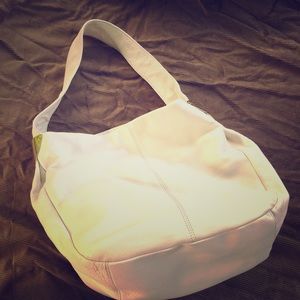 Vince Camuto Soft Shoulder Bag Tote Gold Accents